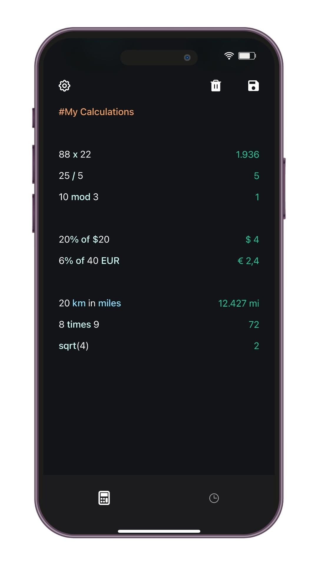 Calculation Example 1